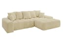 ALTDECOR Ecksofa ENSI-L Beige mit Schlaffunktion und Bettkasten Bild 1