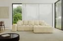 ALTDECOR Ecksofa ENSI-L Beige mit Schlaffunktion und Bettkasten Bild 2
