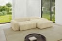 ALTDECOR Ecksofa ENSI-L Beige mit Schlaffunktion und Bettkasten Bild 5