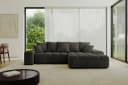 ALTDECOR Ecksofa ENSI-L Schwarz Schlaffunktion Bettkasten L-Form Bild 2