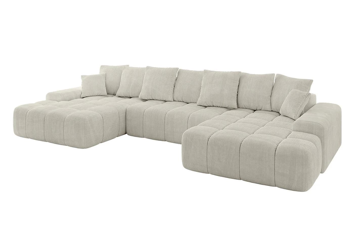 ALTDECOR Wohnlandschaft ENSI-U Eckcouch L-Form mit Schlaffunktion