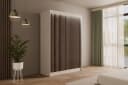 ALTDECOR Schiebetürenschrank VILANv2 Weiß Lamelle Eiche Wotan Bild 2
