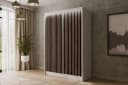 ALTDECOR Schiebetürenschrank VILANv2 Weiß Lamelle Eiche Wotan Bild 3