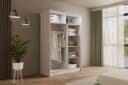 ALTDECOR Schiebetürenschrank VILANv2 Weiß Lamelle Eiche Wotan Bild 5