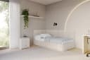 ALTDECOR Jugendbett LIVY Polsterbett mit Bettkasten und Lattenrost Bild 2