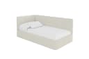 ALTDECOR Jugendbett LIVY Polsterbett mit Bettkasten und Lattenrost Beige/Braun Bild 1