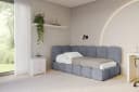 ALTDECOR Jugendbett AVRY Grau mit Bettkasten und Lattenrost Bild 2