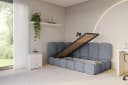 ALTDECOR Jugendbett AVRY Grau mit Bettkasten und Lattenrost Bild 3