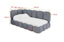 ALTDECOR Jugendbett AVRY Grau mit Bettkasten und Lattenrost Bild 4