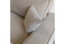Lookway Ecksofa CARLOS L-Form Cord-Stoff Beige mit Schlaffunktion Bild 4