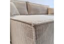 Lookway Ecksofa CARLOS L-Form Cord-Stoff Beige mit Schlaffunktion Bild 5