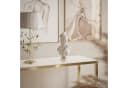 Lookway Konsolentisch Modern Glass Goldfarbenes Gestell 80/100 cm Bild 3