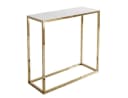 Lookway Konsolentisch Modern Glass Goldfarbenes Metallgestell Bild 5