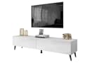 Lookway Lowboard COLETTE TV-Schrank Weiß Hochglanz mit LED Bild 2