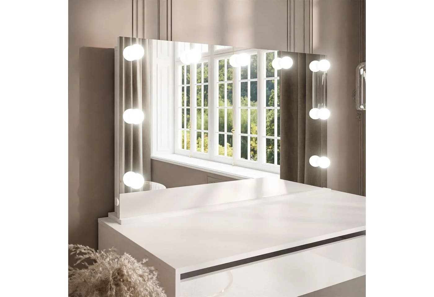 Lookway Schminkspiegel MADA ELITE mit LED Beleuchtung Weiß