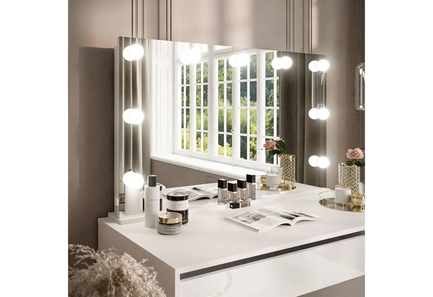 Lookway Schminkspiegel MADA ELITE mit LED Beleuchtung Weiß - Bild 3