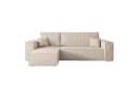 Lookway Ecksofa CARLOS L-Form Beige Cord mit Schlaffunktion Bild 3