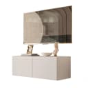 Lookway Lowboard COLGANTE Hängend Beige Grau Push-to-Open LED Bild 2