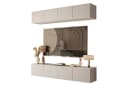 Lookway Wohnwand COLGANTE Kaschmir Matt mit LED Bild 2