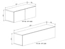 Lookway Wohnwand COLGANTE Kaschmir Matt mit LED Bild 5