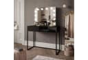 Lookway Schminktisch BLANCO LOFT ELITE mit LED-Spiegel und Schubladen Schwarz Bild 1