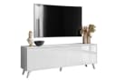 Lookway TV-Schrank SANAYI auf Beinen Weiß Hochglanz Bild 2