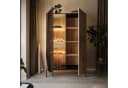 Lookway Hochschrank ECLIPSE Vitrine mit LED-Beleuchtung Eiche Schwarz Bild 4