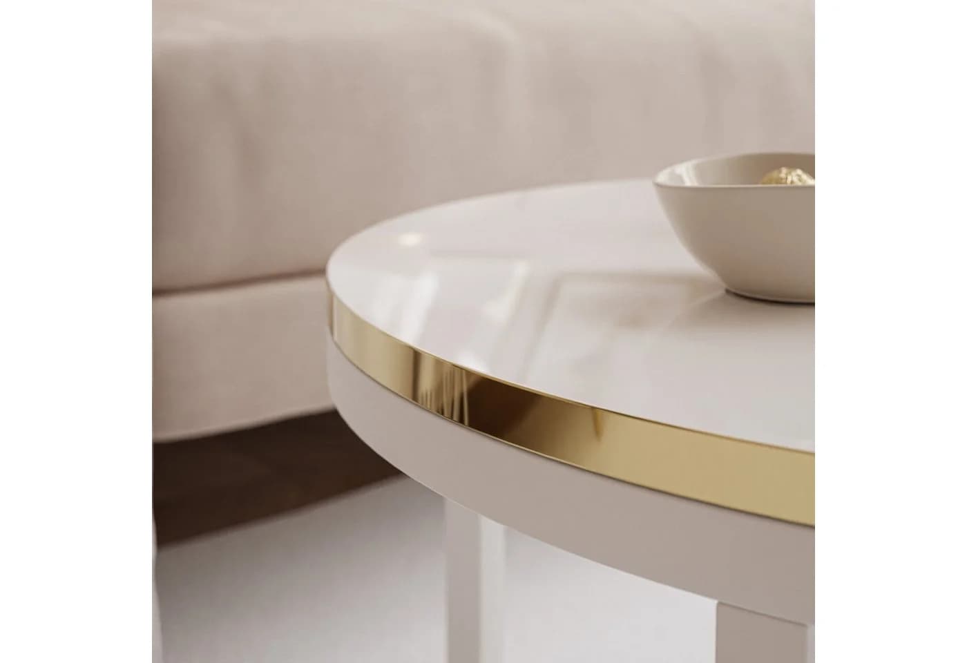 Lookway Couchtisch SOLEIL 2in1 Hochglanz Rund - Bild 5