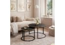 Lookway Couchtisch SOLEIL 2in1 Marmor Schwarz/Gold Bild 1
