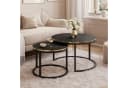 Lookway Couchtisch SOLEIL 2in1 Marmor Schwarz/Gold Bild 3