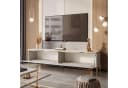Lookway Lowboard AURORA Kaschmir TV-Schrank mit Goldakzenten Bild 4
