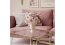 Lookway Couchtisch YOSHI GLASS 2in1 mit goldenem Chromgestell Bild 4
