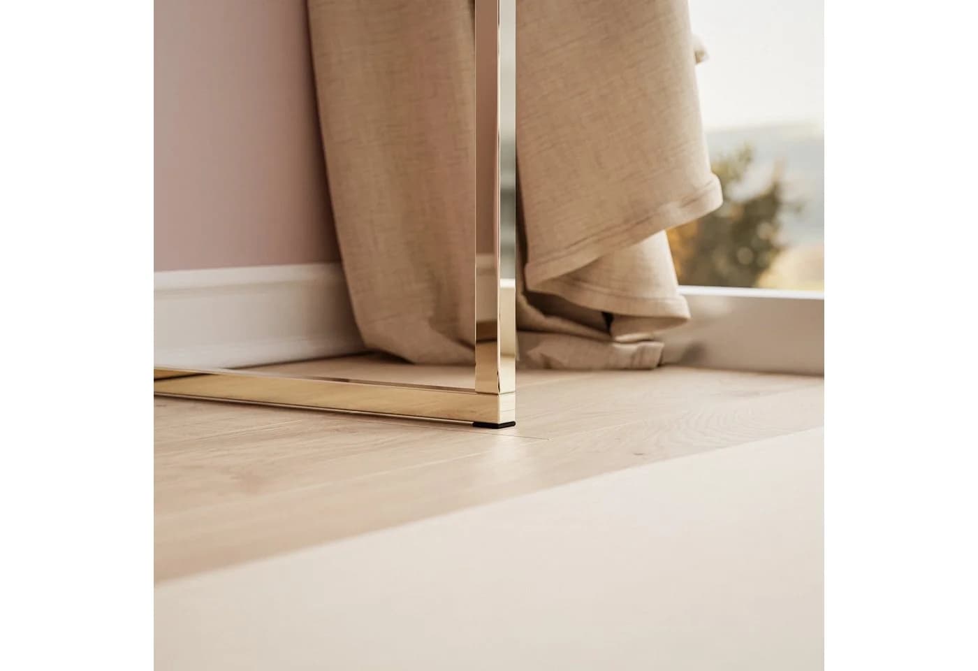 Lookway Konsolentisch BLANCO mit Schubladen, Gold Chrom Gestell - Bild 5