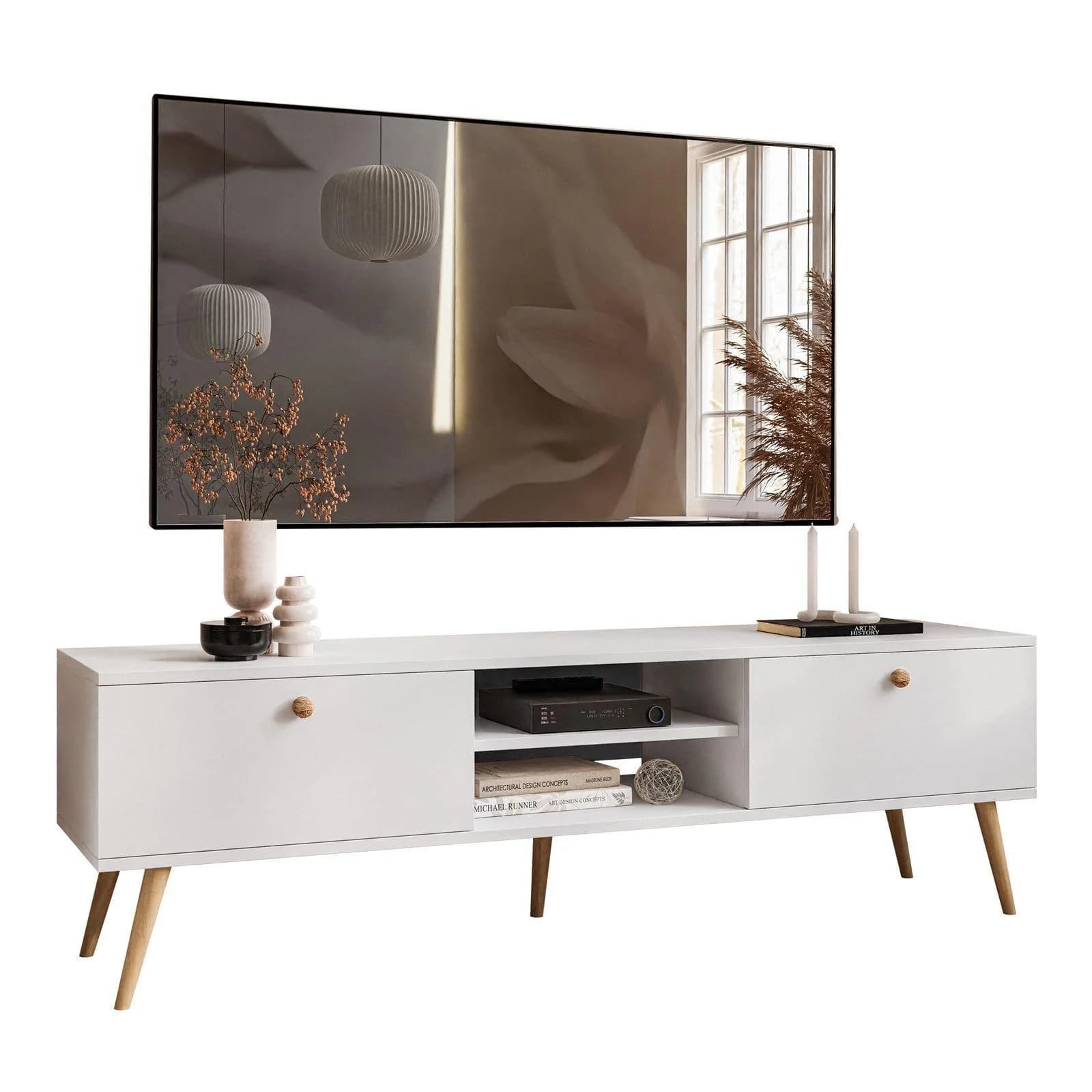 HARMONY TV-Schrank 170 cm Weiß Modern