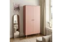 Lookway Kleiderschrank HARMONY Zweitürig Rosa Skandinavisch Bild 1