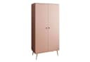 Lookway Kleiderschrank HARMONY Zweitürig Rosa Skandinavisch Bild 2