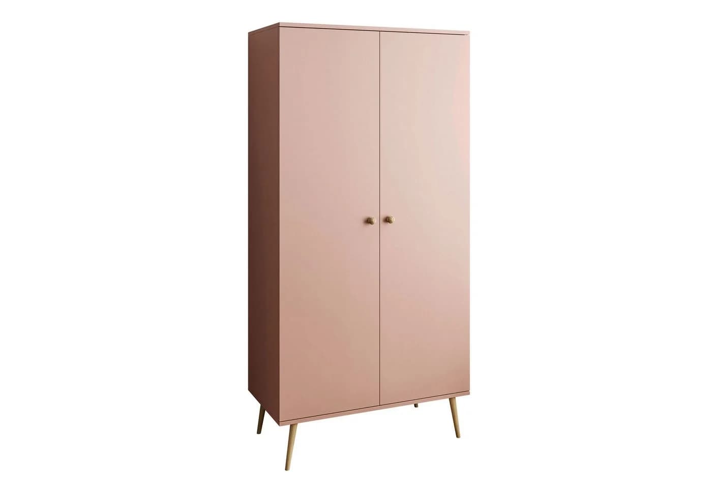 Lookway Kleiderschrank HARMONY Zweitürig Rosa Skandinavisch - Bild 2