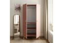 Lookway Kleiderschrank HARMONY Zweitürig Rosa Skandinavisch Bild 3