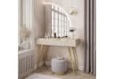 Lookway Schminktisch AURORA-SQ mit LED-Spiegel Beige/Gold Bild 1