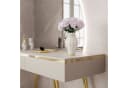 Lookway Schminktisch AURORA-SQ mit LED-Spiegel Beige/Gold Bild 4