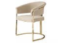 Lookway Polsterstuhl MOUNIR Beige mit goldfarbenem Gestell Bild 2