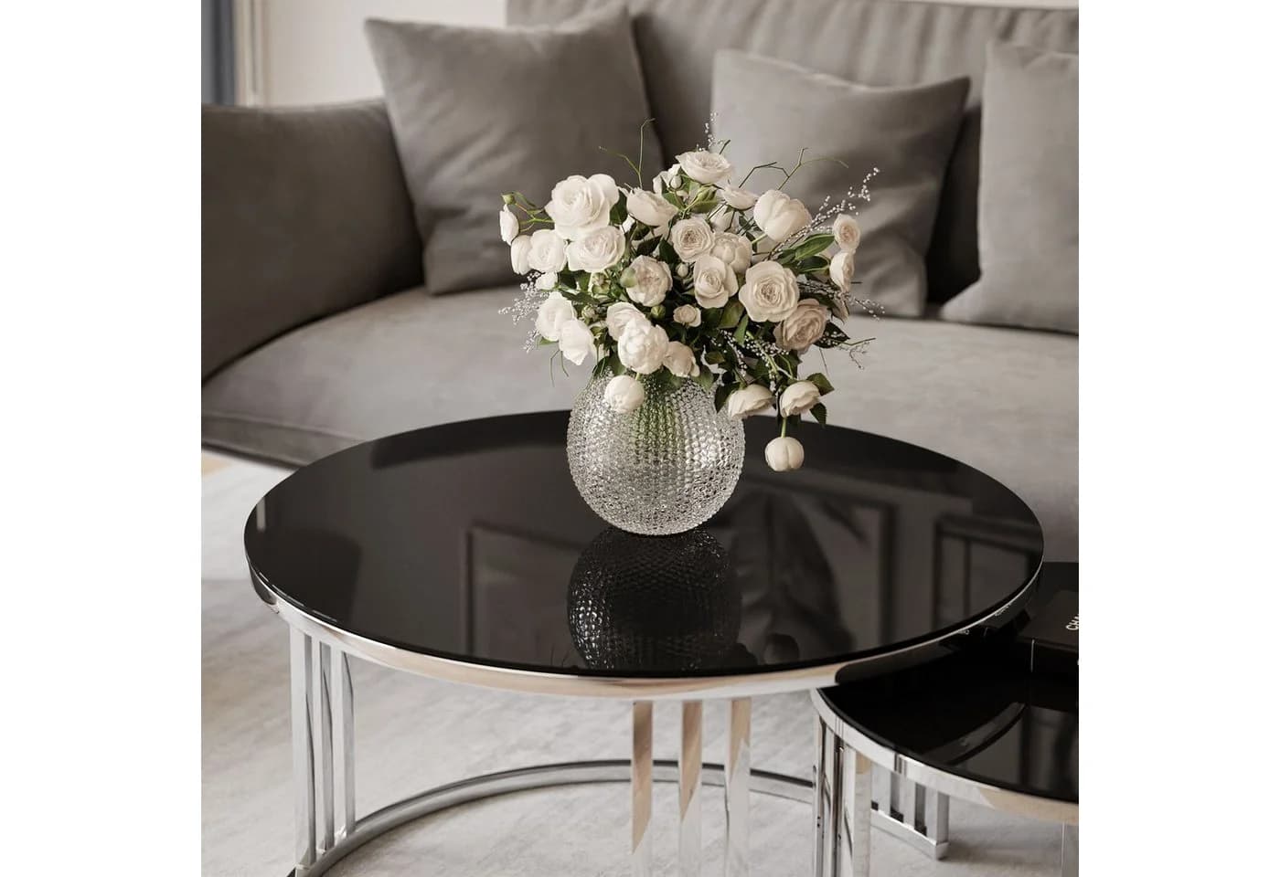 Lookway Couchtisch LORI 2in1 GLASS 2er Set - Bild 3