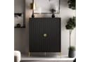 Lookway Kommode DALIA 2D Schwarz mit Riffel-Front Bild 1