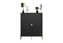 Lookway Kommode DALIA 2D Schwarz mit Riffel-Front Bild 2