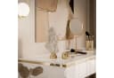 Lookway Konsolentisch AURORA GOLD Weiß Hochglanz mit goldenem Gestell Bild 5