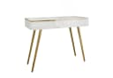 Lookway Konsolentisch AURORA-S mit Schubladen Weiß/Gold Modern Bild 2