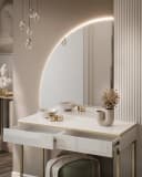Lookway Schminktisch AURORA-Q GOLD mit Spiegel und LED-Beleuchtung Bild 3