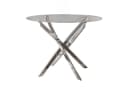 Lookway Esstisch BEIRA Runde Glasplatte 90 cm Bild 2