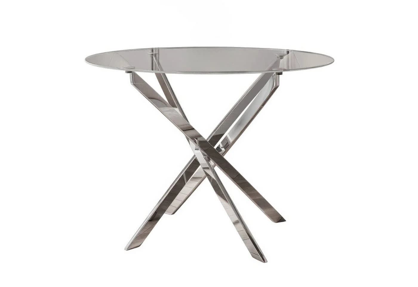 Lookway Esstisch BEIRA Runde Glasplatte 90 cm - Bild 2