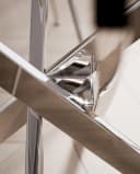 Lookway Esstisch BEIRA II Runder Tisch Keramik Weiss Silber Modern Bild 5